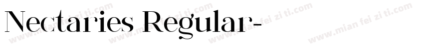 Nectaries Regular字体转换